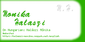 monika halaszi business card