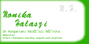 monika halaszi business card